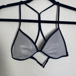 Victoria's Secret Shimmering Silver Bikini Top